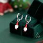 Sterling Silver Tiny Gnome Huggie Hoop Earrings, thumbnail 3 of 10