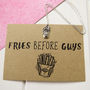 'Fries Before Guys' Anti Valentines Day Necklace, thumbnail 5 of 6