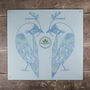 Lovebirds Aqua Turquoise Worktop Protector Cutting Board, thumbnail 4 of 9