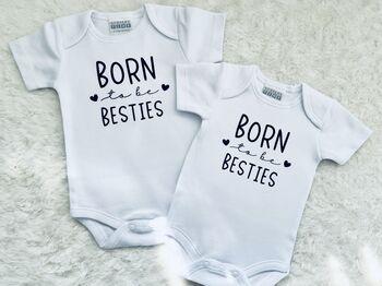 Born To Be Besties Baby Vests, 8 of 8