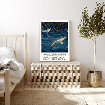 Natural History Exhibition Blue Whale Art Print, 3 of 4