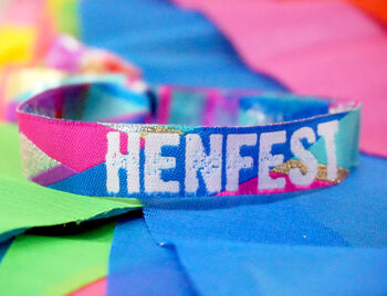Henfest Multi Coloured Festival Hen Party Wristbands, 5 of 6
