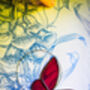 Cathedral Rose Pink Butterfly Stained Glass, thumbnail 3 of 7