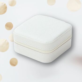 Portable Jewellery Box In Light Pink, Mint Green, White Or Red, 7 of 12