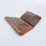 Personalised Handcrafted Leather Wallet Gift For Him, thumbnail 2 of 12