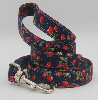 Red Strawberry And Polkadot Dog Lead, 5 of 5