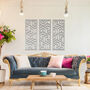 Metal Geometric Abstract Wall Art Set For Modern Living Room Decor, thumbnail 9 of 10