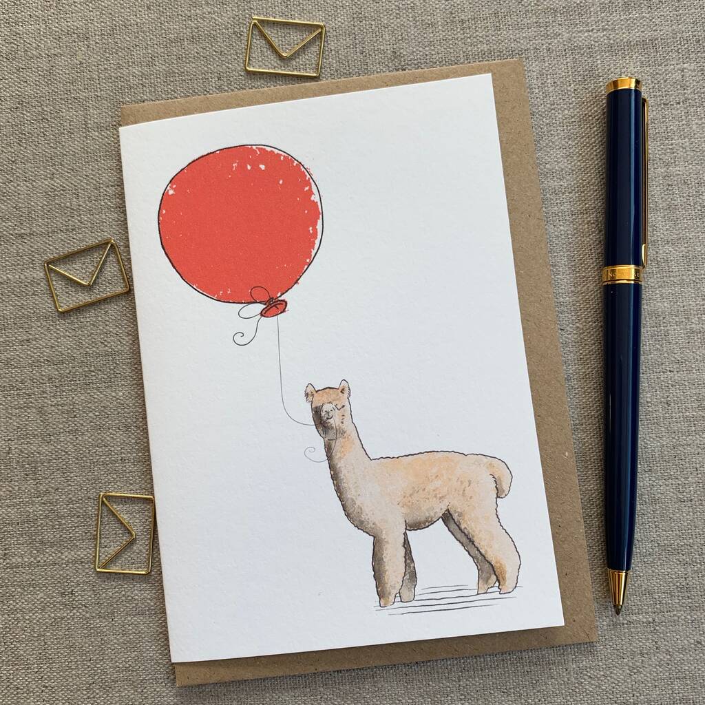 Personalised Alpaca Birthday Card, 1 of 8