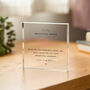 Personalised Wedding Day Bride Plaque Gift Keepsake, thumbnail 2 of 5