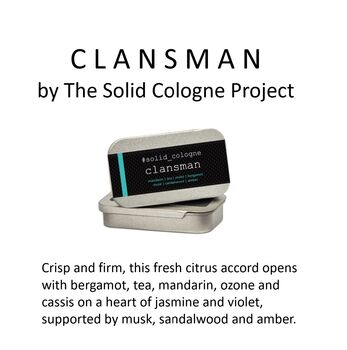 Clansman Solid Cologne Made In Scotland, 2 of 6