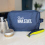 Man Stuff Men's Personalised Wash Bag, thumbnail 4 of 8