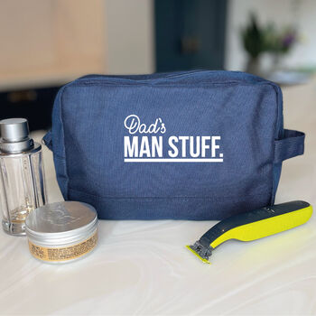 Man Stuff Men's Personalised Wash Bag, 4 of 8