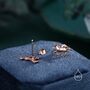 Sterling Silver Running Horse Stud Earrings, thumbnail 5 of 12
