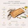Natural Olive Wood Carving Board, thumbnail 5 of 6