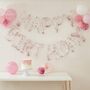 Clear Foil And Confetti Happy Birthday Balloons Banner, thumbnail 1 of 2
