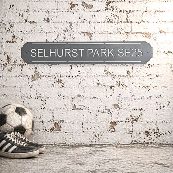 Selhurst Park Metal Football Street Sign – Designed And Made In Britain, 11 of 11