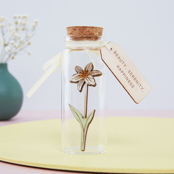Miniature Flower Message Bottle Keepsake Gift, 10 of 12
