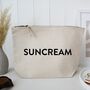 Suncream Storage Zipped Pouch Travel Bag, thumbnail 1 of 4