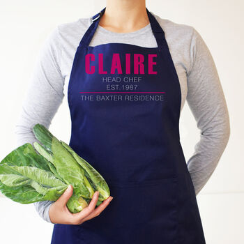 Personalised Apron: Name, Birth Year And Residence, 5 of 12