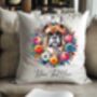 Personalised Boxer Summer Floral Dog Wreath Cushion And Mug Gift Bundle, thumbnail 4 of 4