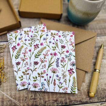 10 X Ditsy Floral Notecards, 7 of 7