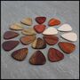 18 Acoustic Guitar Picks In A Leather Christmas Wallet, thumbnail 5 of 11