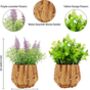 Pack Of Two Artificial Plants In Woven Basket, thumbnail 7 of 7