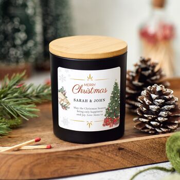 Personalised Christmas Scented Candle Gift Set, 4 of 10