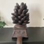 Cast Iron Pine Cone Christmas Stocking Holder Xmas Decor, thumbnail 6 of 10