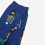 Men's Scottish Piper Bamboo Socks In Blue, thumbnail 3 of 4