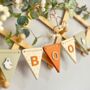 Halloween Wooden Bunting Pumpkin Garland Decoration, thumbnail 2 of 9