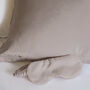 Personalised Embroidered Satin Pillowcase And Eye Mask, thumbnail 3 of 6