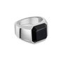 Black Onyx Octagonal Signet Ring 925 Solid Silver, thumbnail 1 of 4