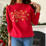 Gold Foil Xmas Jumper Adult And Kids, thumbnail 1 of 3
