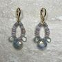 'Dream' Opal And Aquamarine Earrings, thumbnail 1 of 2