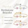 Personalised Create Your Own Family Birthstones Bracelet, thumbnail 3 of 12