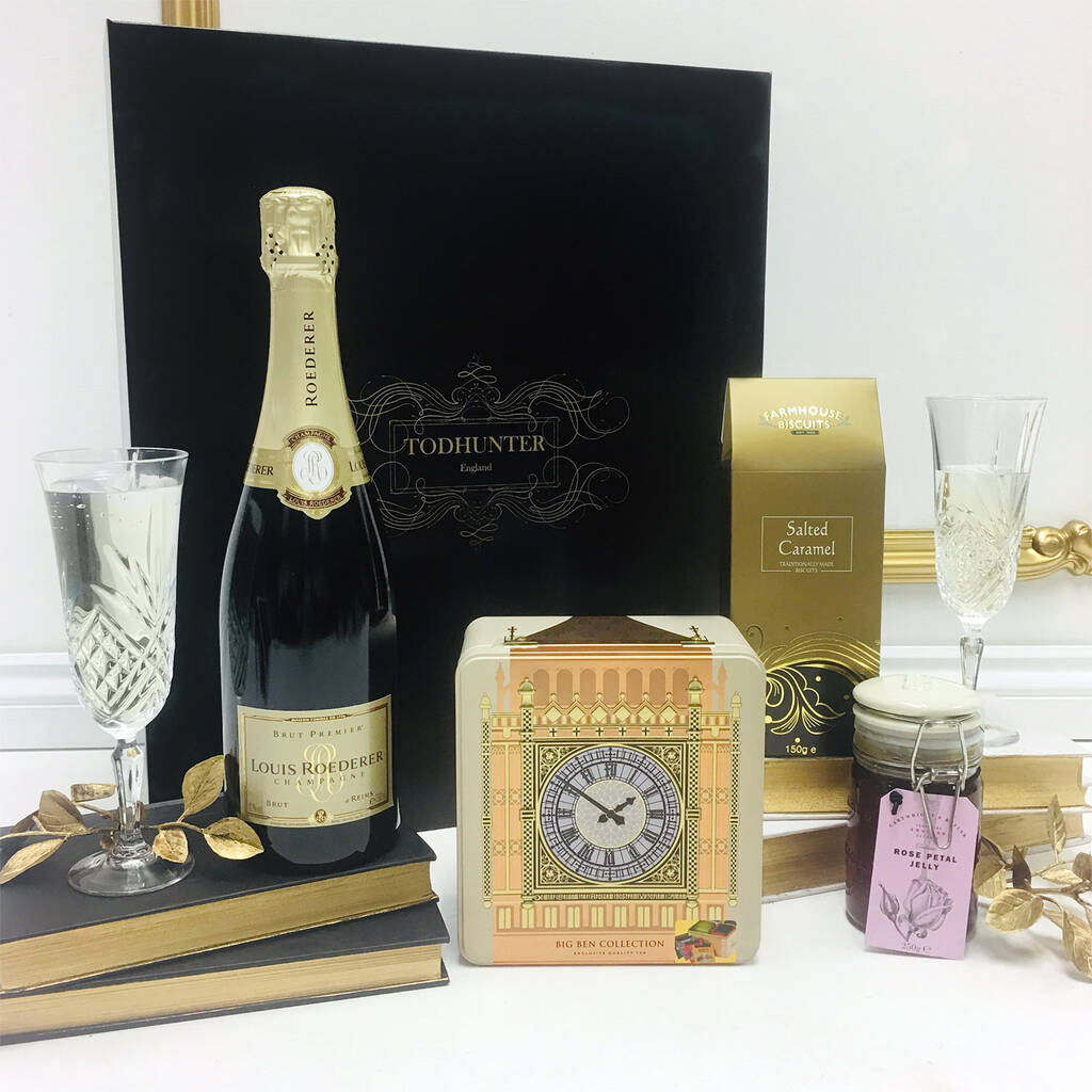 luxury champagne afternoon tea gift box by todhunter