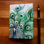 Inky Peacock Eco Notebook, thumbnail 10 of 11