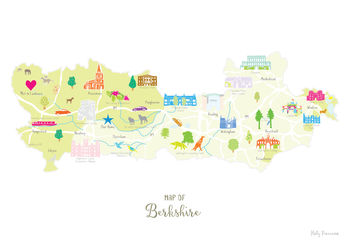 Personalised Berkshire Map: Add Favourite Places, 3 of 4