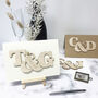 Personalised Entwined Letters Wedding/Engagement Card, thumbnail 1 of 12