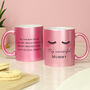 Personalised Eyelashes Pink Glitter Ceramic Mug, thumbnail 6 of 8