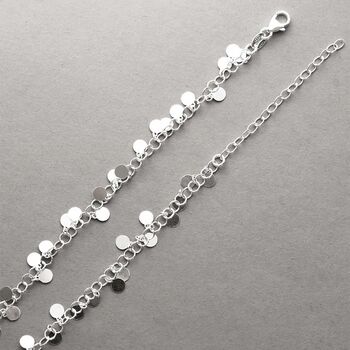 Sterling Silver Sequin Necklace, 5 of 8
