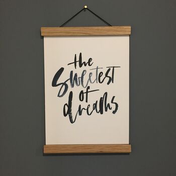 The Sweetest Of Dreams Typography Print, 2 of 6