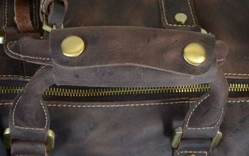 Vintage Leather Weekend Bag, 8 of 12