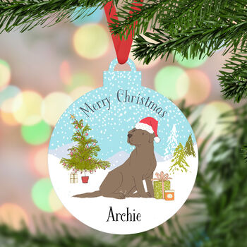 Personalised Labrador Christmas Decoration, 2 of 3