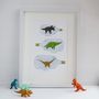 Bottled Dinosaurs A4 Children's Print, thumbnail 1 of 4