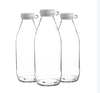 Glass Milk Bottle With Personalised Label, 7 of 7