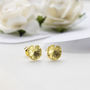 Gold Plated Sterling Silver Lily Pad Studs, thumbnail 1 of 7