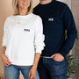 Mr And Mrs Embroidered Wedding Sweatshirt Set, thumbnail 2 of 9