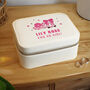 Personalised Pink Cowboy Travel Jewellery Box Gift For Girls, thumbnail 3 of 6
